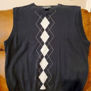 V-Neck Navy Sweater Vest